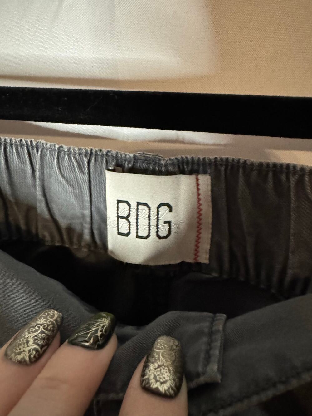 BDG Women’s 6 Gray Baggy Cargo Pants Grunge Streetwear Techwear Y2k